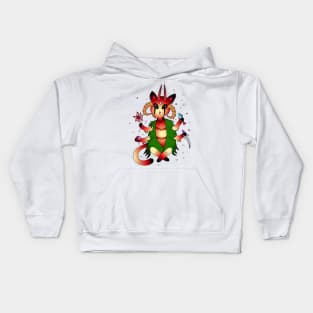 Baphomet demonic cat Kids Hoodie